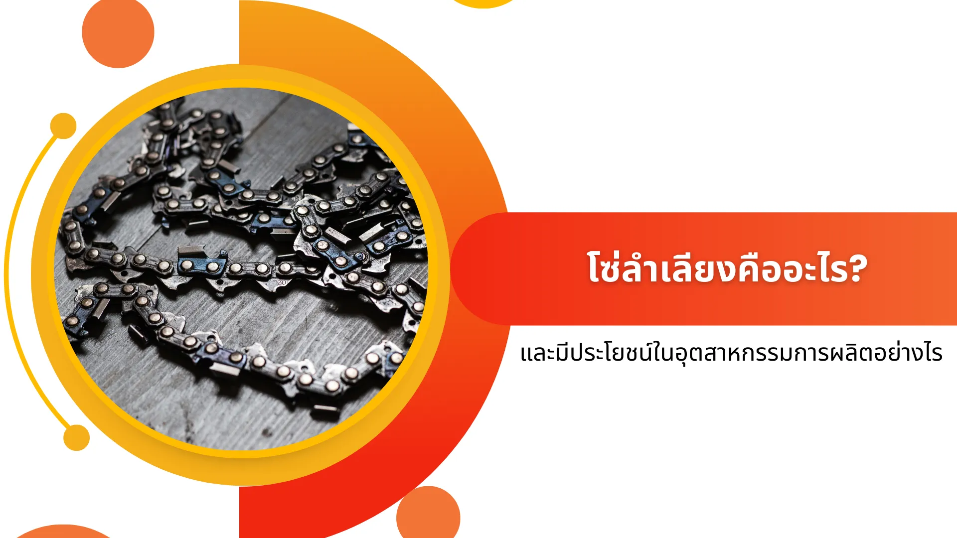 โซ่ลำเลียงคืออะไร_-และมีประโยชน์ในอุตสาหกรรมการผลิตอย่างไร