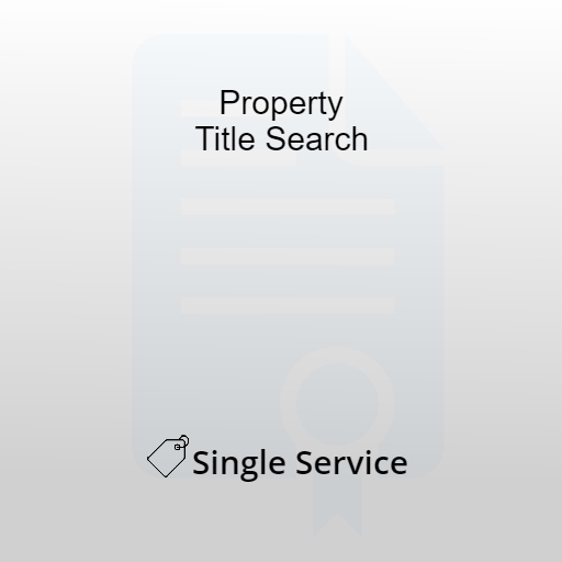 Property title search service
