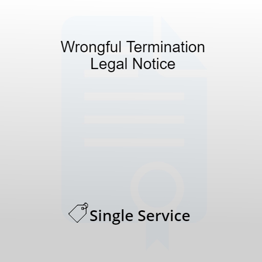 Wrongful Termination Legal Notice