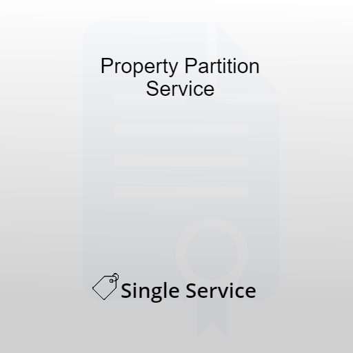Property Partition service - India